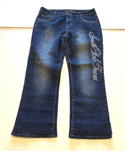 Southpole Dark Wash Jeans Gold Embroidery Womens Size 13. Read!! - Picture 1 of 9