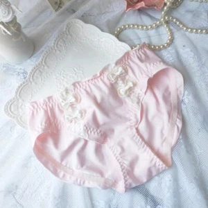 Womens Cotton Underwear Princess Cute Triangle Teen Girls Knickers Pink Panties - Picture 1 of 21