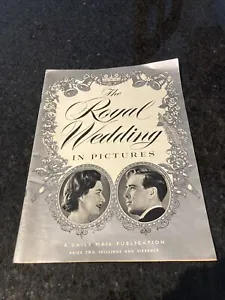 Royal Wedding In Pictures Margaret & Armstrong-Jones 1960 Daily Mail Photo Book - Picture 1 of 18