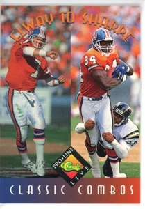 1994 Pro Line Classic Combos #394 John Elway/Shannon Sharpe Broncos - Picture 1 of 2
