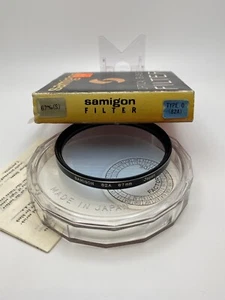 Filtro conversione colore lente vetro tipo D Samigon 55 mm blu 80B 80-B 80 B Giappone - Foto 1 di 3