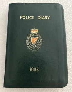1963 RUC Diary - Royal Ulster Constabulary - Northern Ireland Police With Notes - Foto 1 di 12