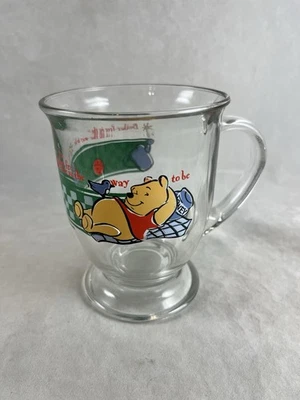 Taza Anchor Hocking Disney Winnie The Pooh Bother-free is the Way to Be 12 fl oz Foto 1 de 4