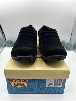 Zapatos Mocasines Route 66 Cuero Gamuza Negro 31750 Mujer Talla 10 Foto 1 de 4