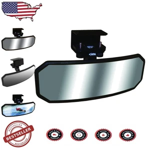 Economy 2.5" x 8" Black Convex Marine Mirror - Maximum Visibility on Water - Foto 1 di 6