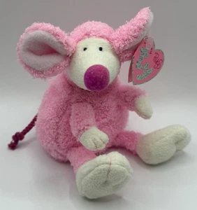 Ty Pinkys Ratzo Ratón Roedor Frijoles Bolsa Peluche Animal Juguete Rosa 2004 7” - Imagen 1 de 10