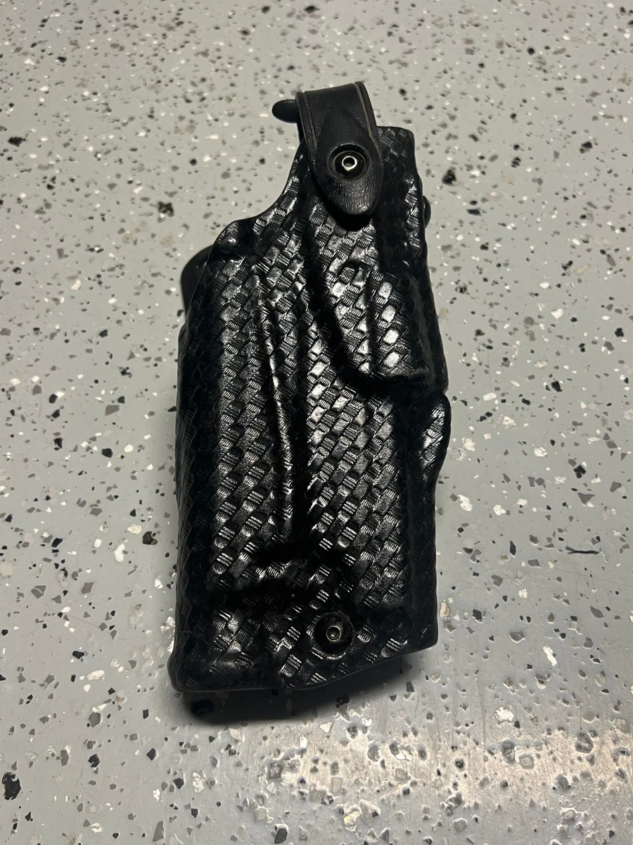 Safariland Sls Level 3 Holster Safariland 6360-832 ALS/SLS Mid Ride Lvl III Retention Duty Holster Glock 17/22 Black Basketweave ALS Holster