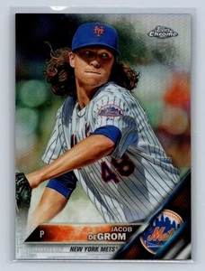 2016 Topps Chrome Jacob deGrom Refractor 144 - Picture 1 of 2