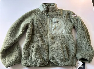 Rebook Child Small (7-8) Faux Fur Jacket in Sage Green NWT $60 MSRP - Image 1 of 4