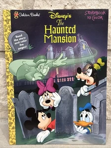 3D) Libro de cuentos para colorear de Disney Haunted Mansion Golden Book Mickey Haunted 1998 - Imagen 1 de 7