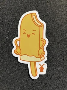 DUTCH BROS Sticker August 2022 Orange Popsicle Ice Cream Bar - Picture 1 of 1