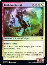 Fireborn Knight FOIL Throne of Eldraine NM White Red Uncommon MTG CARD ABUGames