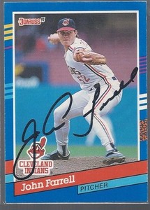 Boston Red Sox JOHN FARRELL Signed Donruss Card
