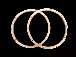 DFP MAPLE DRUM HOOPS 14/8 LUG SET - LAQUERED WOOD HOOP - Picture 1 of 12