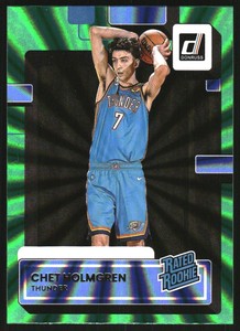 2022-23 Donruss Holo Green Laser #202 Chet Holmgren RR