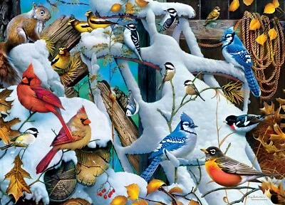 MasterPieces Snow Birds 1000 Piece Jigsaw Puzzle - Image 1 of 4