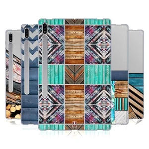 HEAD CASE DESIGNS DECORATIVE WOOD COLLECTION SOFT GEL CASE FOR SAMSUNG TABLETS 1 - Picture 1 of 12
