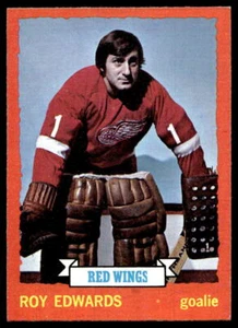 1973-74 Topps #82 Roy Edwards Detroit Red Wings ¡Como nuevo set descanso! - Imagen 1 de 2