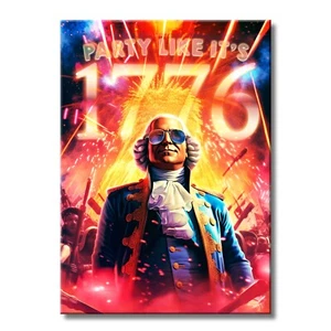 Arte de George Washington - Arte de pared de metal - Arte presidencial 4 de julio | WallSmack - Imagen 1 de 11