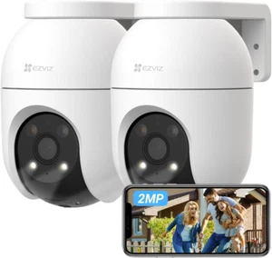 EZVIZ 2MP Überwachungskamera 2er Set – 360°, Personenerkennung, Zwei-Wege-Audio - Bild 1 von 15