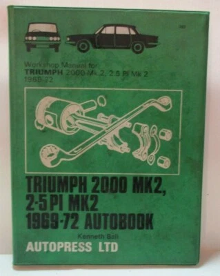 Manual De Taller Autopress Trumph 2000 Mk2, 2.5 PI Mk 2 - 1969 - 72 - 601 - Imagen 1 de 4