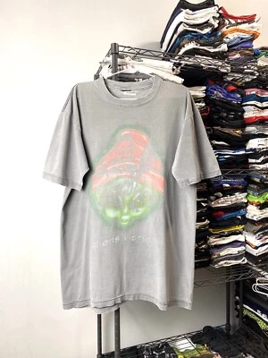 ¡Raro! Camiseta de Colección Años 90 Aliens World Alien Workshop Gris Talla XL Foto 1 de 4