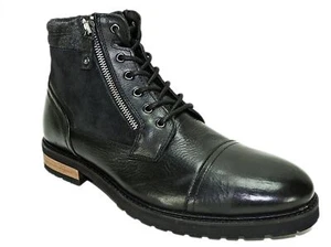 Bar III Herren Connor Leder Schnürstiefel Schwarz Größe 10,5 M - Bild 1 von 6