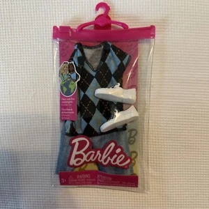 Barbie Ken ~ Argyle Conjunto Pantalones Cortos Van como Checker Board Van como zapatos Moda - Imagen 1 de 11