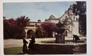 Vintage 1952 Postcard: 'Old Mission' San Luis Rey, Ca. Postmarked W/2c Stamp.  - Picture 1 of 2