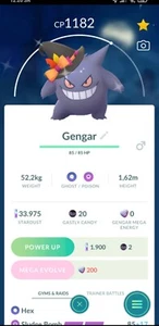 Pokemon Shiny Gengar Spooky Festival Kostüm - TRA'DE 20k Dust GO - Beschreibung - Bild 1 von 1