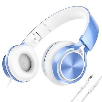 AILIHEN Niños Auriculares para Niños Escolares Auriculares con Micrófono para Cromo... Foto 1 de 4