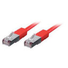 10x kabel krosowy EQUIP C6 S/FTP HF czerwony 750cm 250MHz