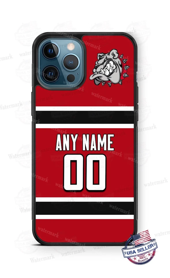 Funda Personalizada para Teléfono Bulldog College High School Jersey para iPhone Game Day Foto 1 de 4