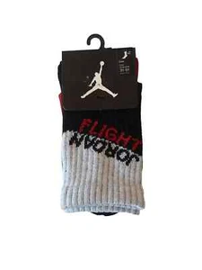 Air Jordan Flight High Crew Socks 2 Pairs Youth Sz 3Y-5Y New - Picture 1 of 8