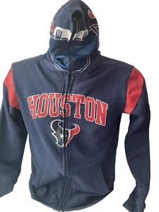 NFL Houston Texans Youth Large 14/16 Hoodie Helmet Full Zip Jacket - Picture 1 of 11