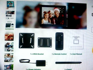 Instant Sharing 15" HD WiFi Multifunctional Digital Photo Frame, Large Storage - Picture 1 of 5