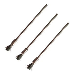 Juego de 3 cepillos de rueda de alambre para limpiar y pulir superficies metálicas - Imagen 1 de 11