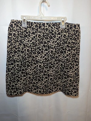 Ann Taylor LOFT Mujer Falda 8 Estampado Guepardo Falda Nueva con Etiquetas Falda Lápiz Negocios  Foto 1 de 4