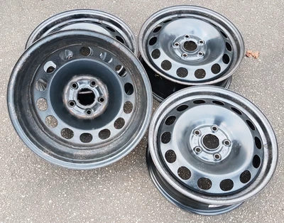4 x Stahlfelgen für VW, Seat, Skoda, Audi 6Jx16H2 5x112 ET50 8P0601027  #28458 - Bild 1 von 4