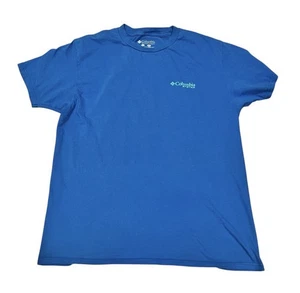 Columbia Large PFG Blue Short Sleeve Tee Shirt Top Fishing Men Women Boat - Picture 1 of 7