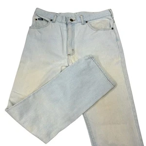 Vintage Lee Union Made Jeans Men's 33X32 Blue Light Wash Denim Made in USA - Picture 1 of 10