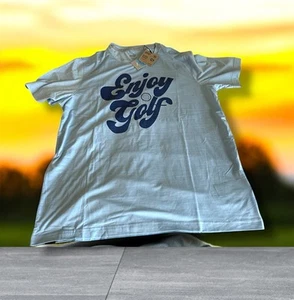 Camiseta de golf Puma Cloudspun Enjoy estampado de golf para hombre talla 2xl azul en polvo - Imagen 1 de 7