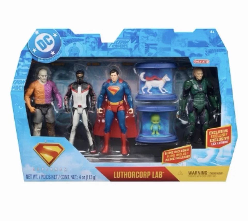 Juego de figuras de acción Spin Master DC Comics SUPERMAN MOVIE Luthorcorp Lab 6" - 4pk Foto 1 de 1