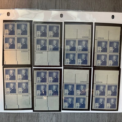 LOTE DE 8 PIEZAS Sellos de Estados Unidos #892 Elias Howe 5c -8 Bloques de placas de 4 - MNH - CV Foto 1 de 3