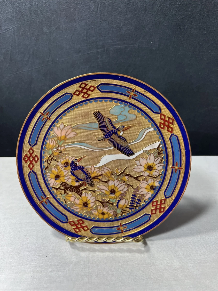 景泰蓝古董日本盘子| eBay