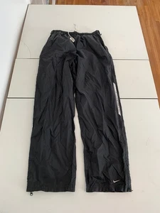 Pantalones de Pista Nike Grandes Negros Cremallera Completa Tearaway Nylon Rompevientos De Colección Y2K Rec - Imagen 1 de 13
