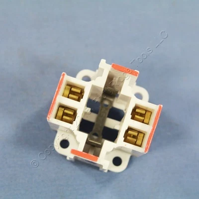 Leviton 26725-403 Compact Fluorescent Lamp Holder CFL Light Socket 26W G24q-3 - Image 1 of 4