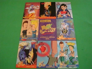 1995 FLEER ULTRA TV ANIMATION 9 CARD UNCUT SHEET - Imagen 1 de 2