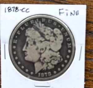 1878 CC $1 Silver Morgan Dollar Carson City Fine Details - Picture 1 of 4
