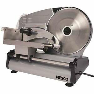 Nesco Commercial Home Electric Meat Cheese Food Slicer Detachable 8.7" Blade